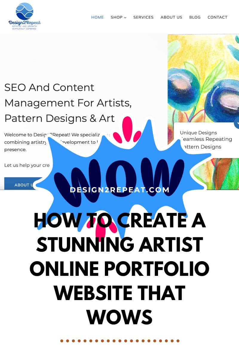 How to Create a Stunning Artist Online Portfolio Website That Wows ...
